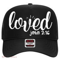 Loved John 3:16 Quote Hat thumb 0