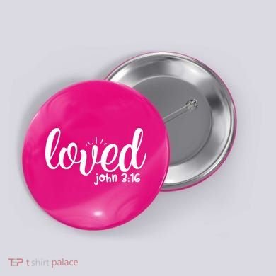 Loved John 3:16 Quote Button