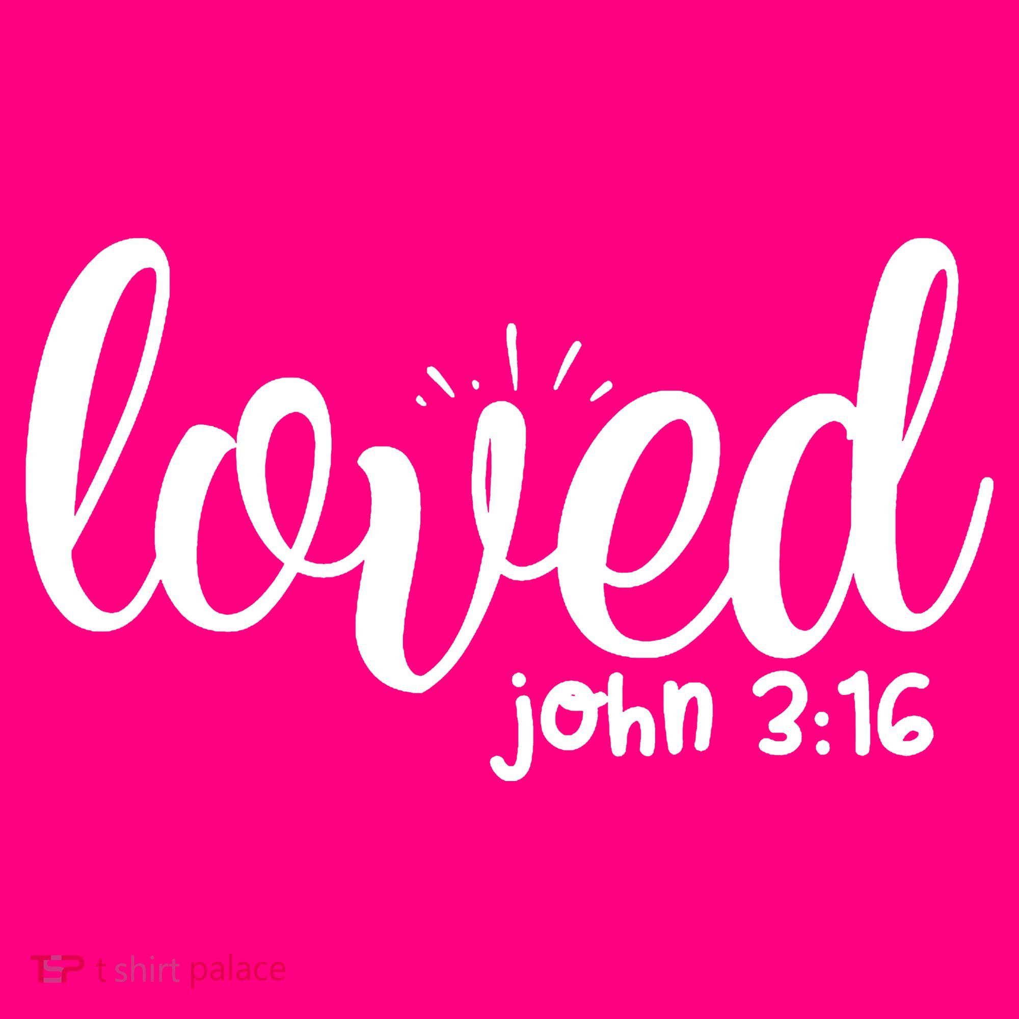 Loved John 3:16 Quote Mousepad