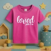 Loved John 3:16 Quote Toddler T-Shirt thumb 3