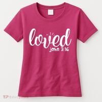Loved John 3:16 Quote Women's T-Shirt thumb 0