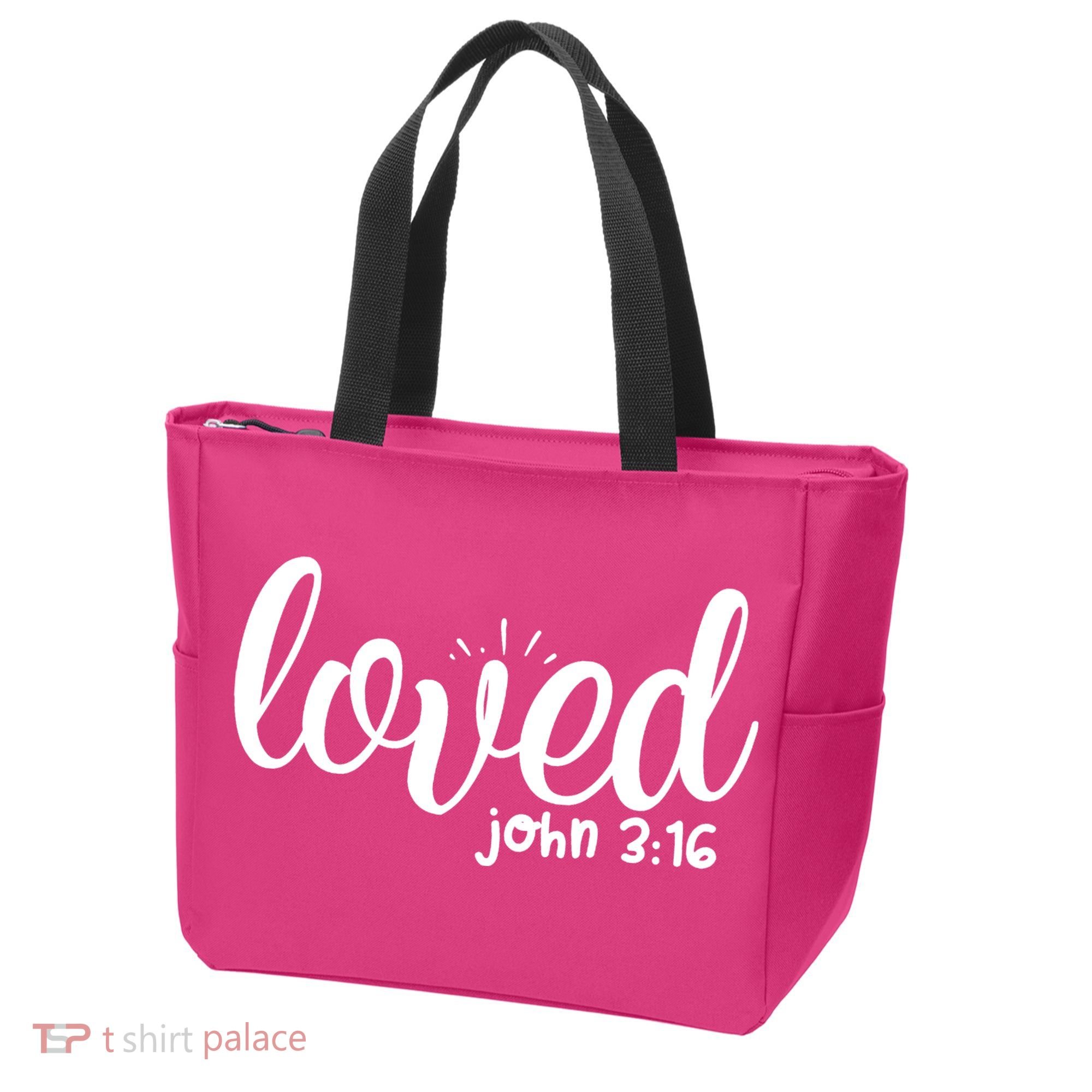 Loved John 3:16 Quote Tote Bag