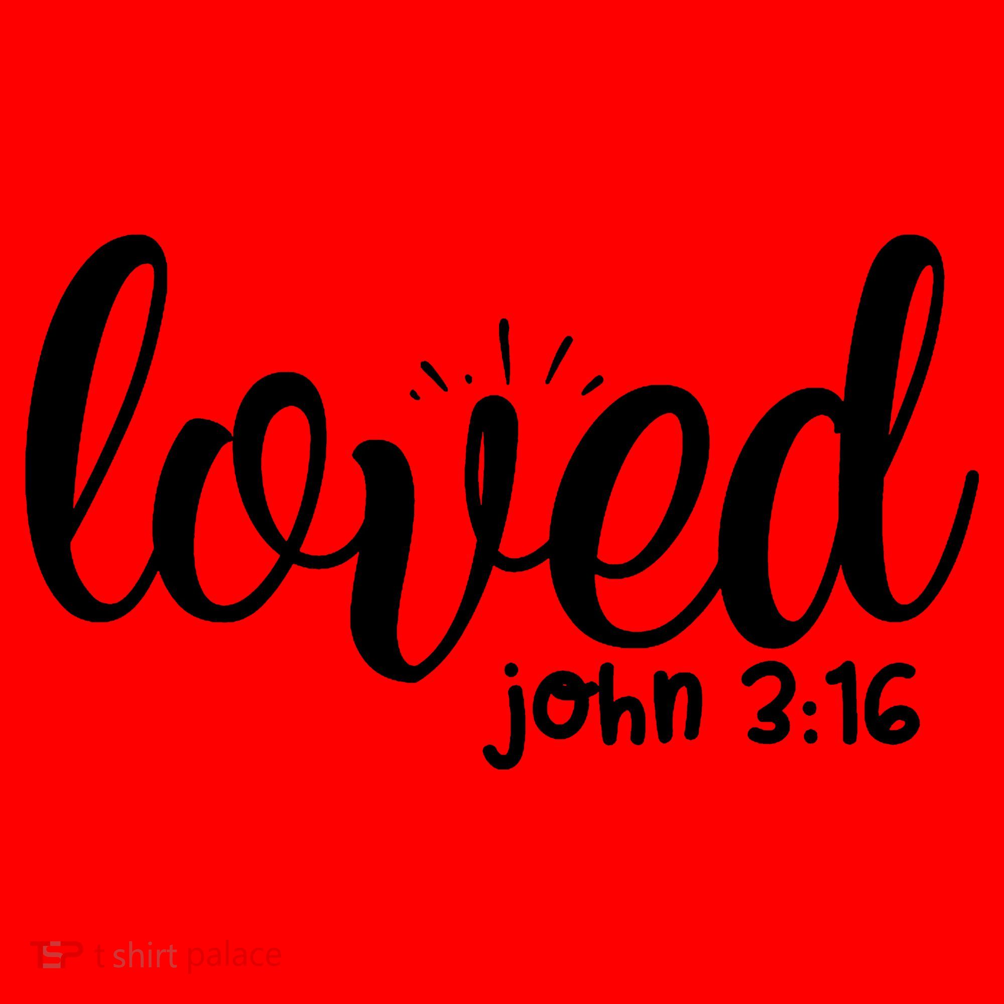Loved John 3:16 Quote Santa Hat