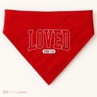 Loved John 3 16 USA-Made Doggie Bandana thumb 0