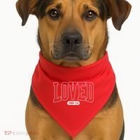 Loved John 3 16 USA-Made Doggie Bandana thumb 1