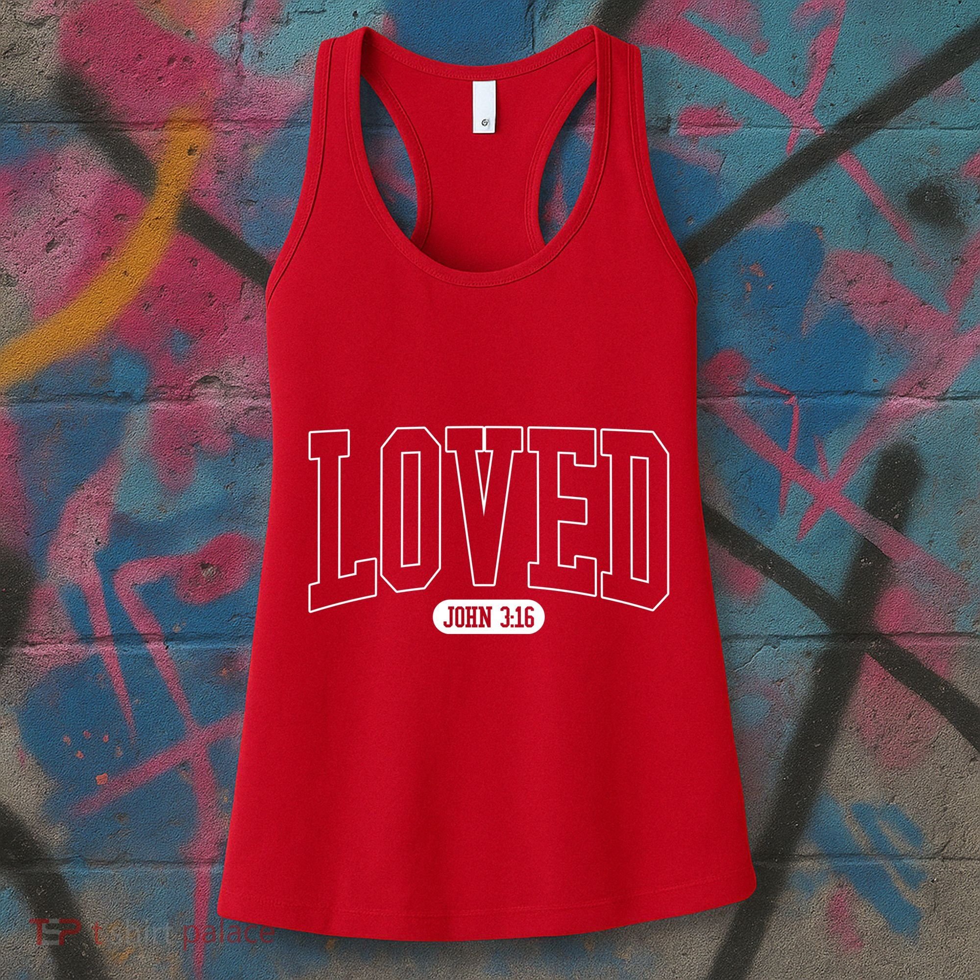 Loved John 3 16 Women's Tank Top