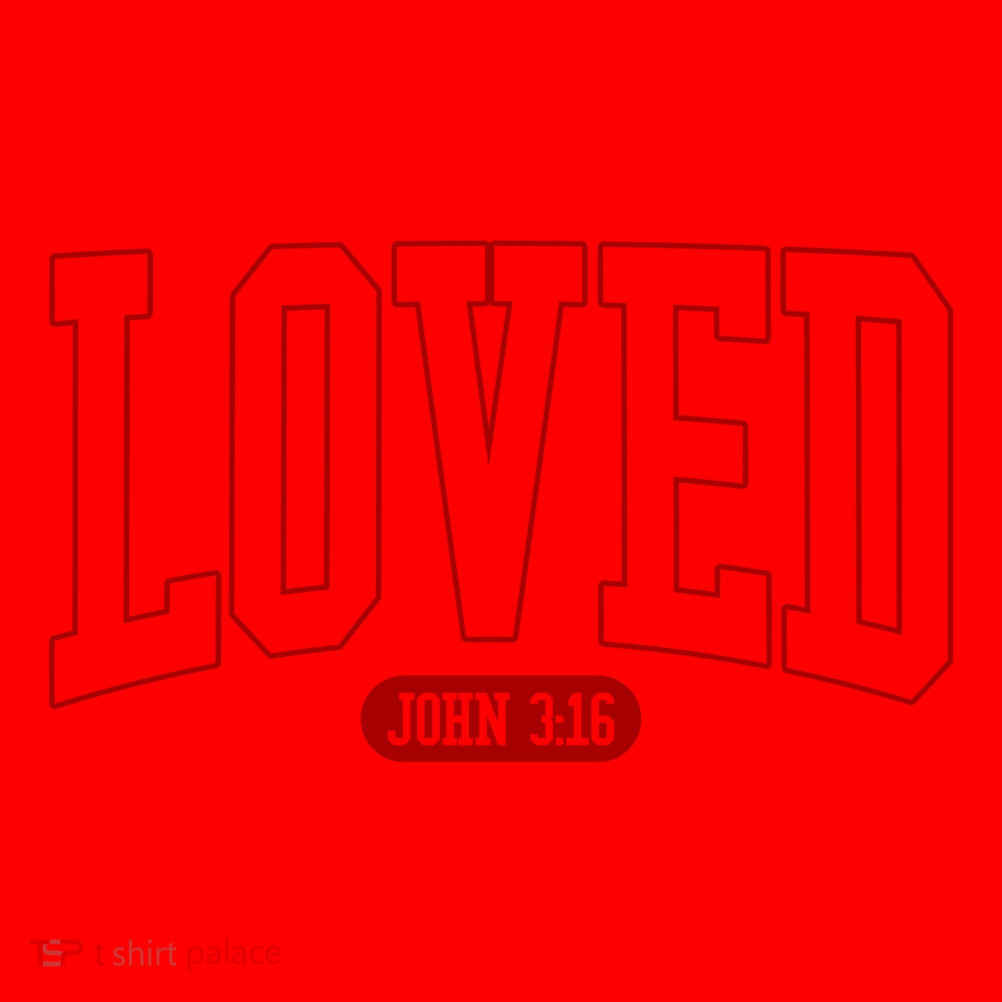 Loved John 3 16 Santa Hat