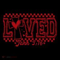 Loved John 3:16 Checkered Christian Loves ValentineS Day Gift Coffee Mug thumb 5