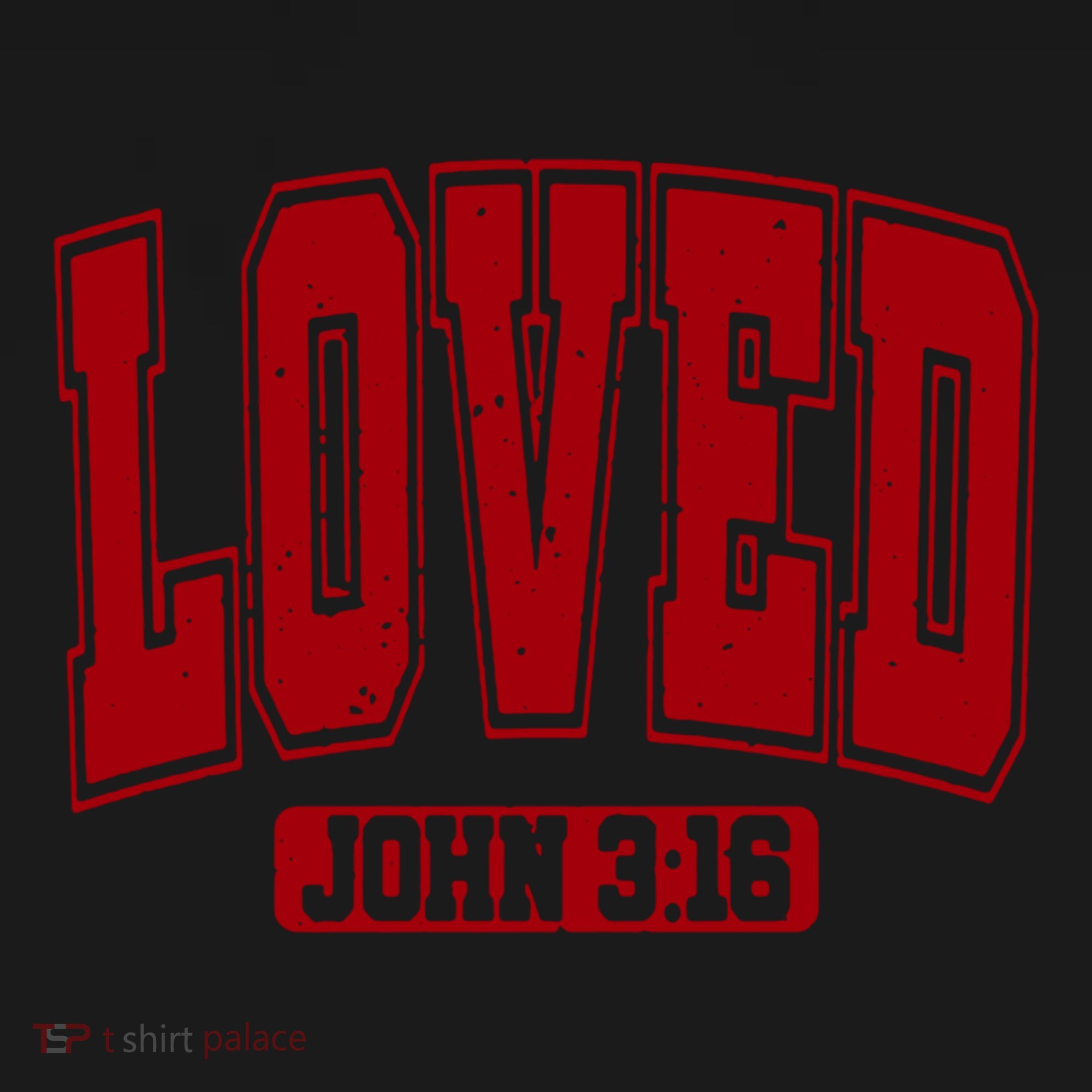 Loved John 3:16 Christian Valentines Bible Verse Valentine Gift Women's Hoodie