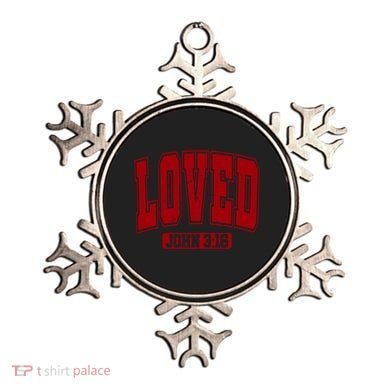 Loved John 3:16 Christian Valentines Bible Verse Valentine Gift Ornament