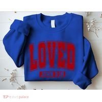 Loved John 3:16 Christian Valentines Bible Verse Valentine Gift Sweatshirt thumb 2