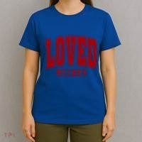 Loved John 3:16 Christian Valentines Bible Verse Valentine Gift T-Shirt thumb 4