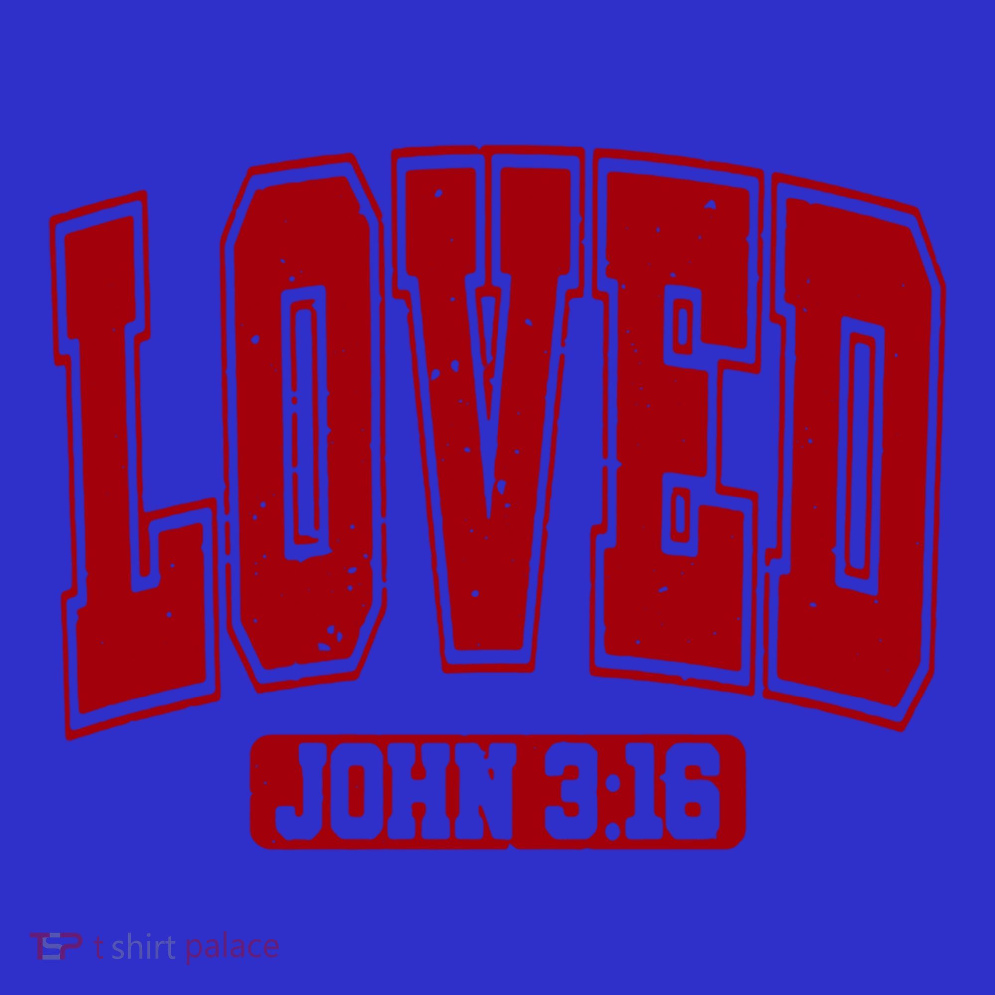 Loved John 3:16 Christian Valentines Bible Verse Valentine Gift Coaster