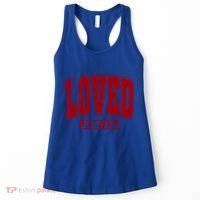 Loved John 3:16 Christian Valentines Bible Verse Valentine Gift Women's Tank Top thumb 0