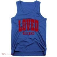 Loved John 3:16 Christian Valentines Bible Verse Valentine Gift Tank Top thumb 0