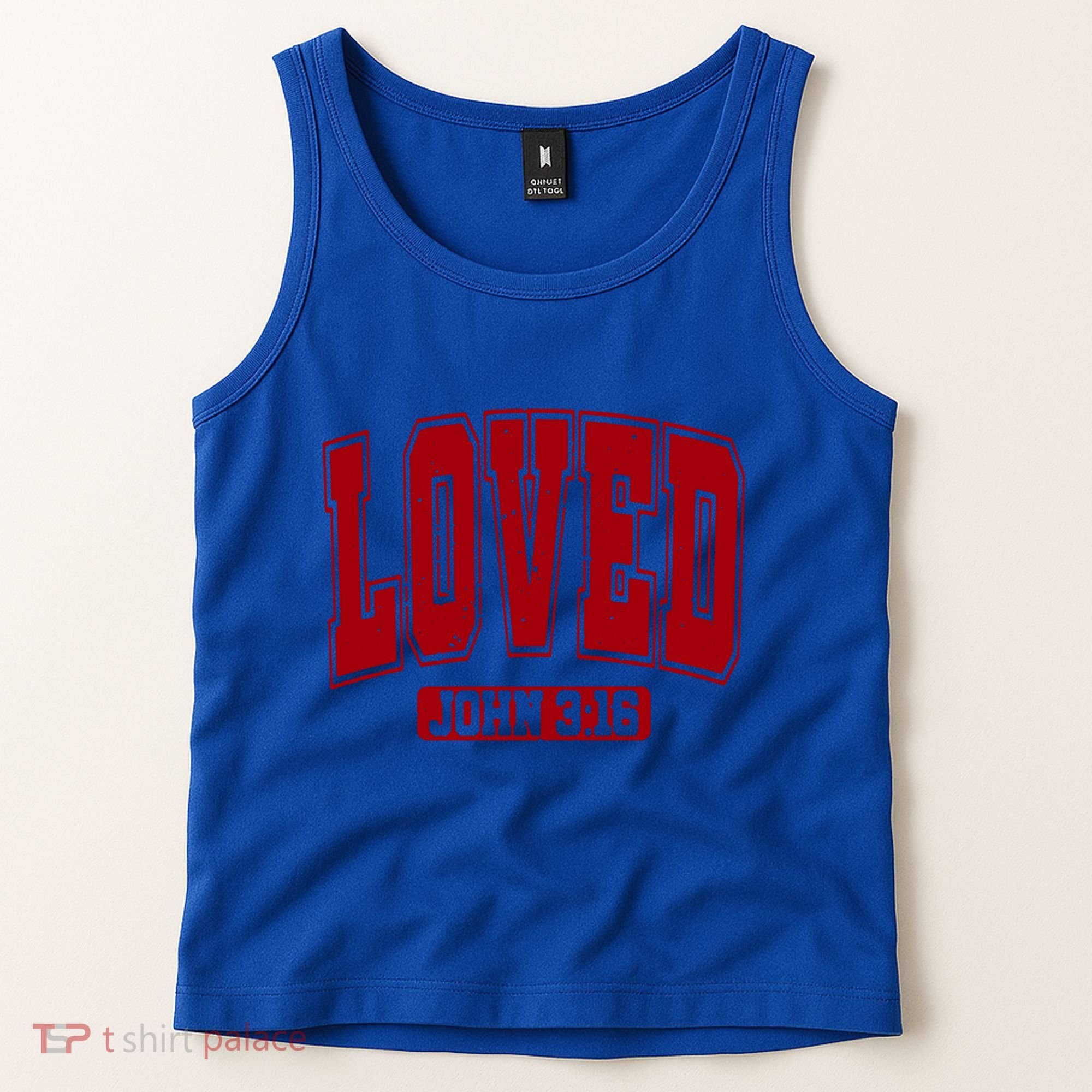 Loved John 3:16 Christian Valentines Bible Verse Valentine Gift Tank Top