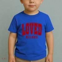 Loved John 3:16 Christian Valentines Bible Verse Valentine Gift Toddler T-Shirt thumb 2