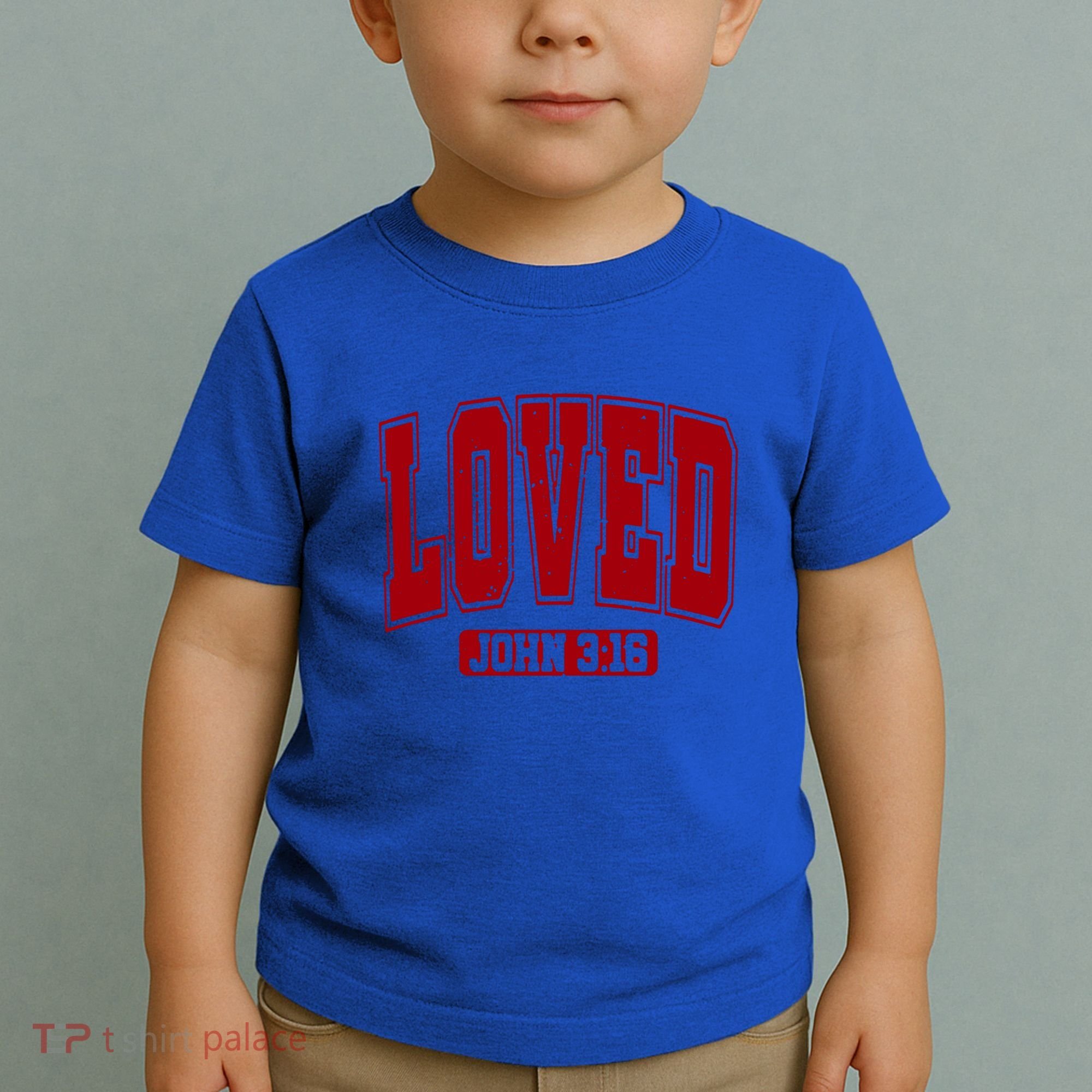 Loved John 3:16 Christian Valentines Bible Verse Valentine Gift Toddler T-Shirt