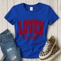Loved John 3:16 Christian Valentines Bible Verse Valentine Gift Women's T-Shirt thumb 3