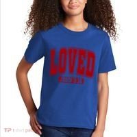 Loved John 3:16 Christian Valentines Bible Verse Valentine Gift Kids T-Shirt thumb 2