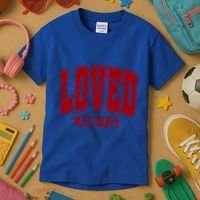 Loved John 3:16 Christian Valentines Bible Verse Valentine Gift Kids T-Shirt thumb 3