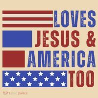 Love Jesus And America Too Tote Bag thumb 4