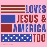 Love Jesus And America Too Coaster thumb 2