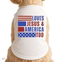 Love Jesus And America Too Doggie Tank thumb 0
