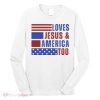 Love Jesus And America Too Long Sleeve Shirt thumb 0