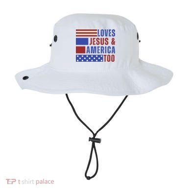 Love Jesus And America Too Bucket Hat