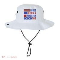 Love Jesus And America Too Bucket Hat thumb 0