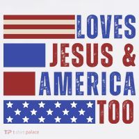 Love Jesus And America Too Women's Hoodie thumb 2