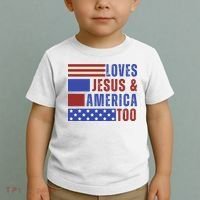Love Jesus And America Too Toddler T-Shirt thumb 2