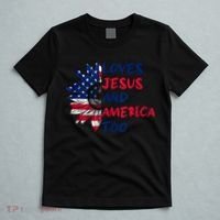 Loves Jesus And America Too Sunflower T-Shirt thumb 5