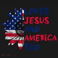 Loves Jesus And America Too Sunflower Women's Tank Top thumb 5