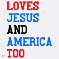 Loves Jesus And America Too 4th Of July T-Shirt thumb 7