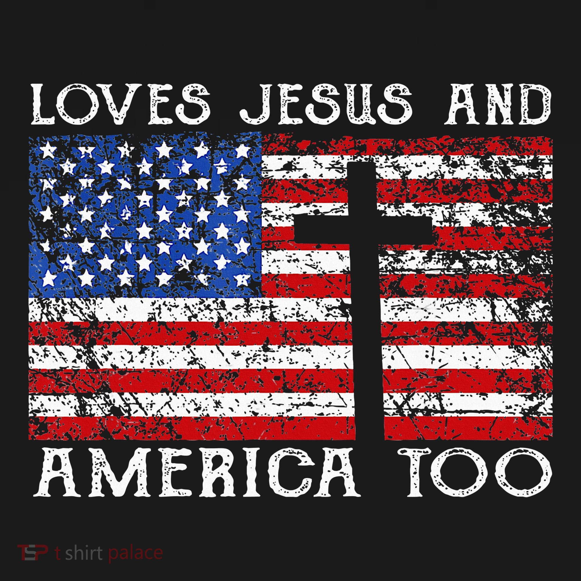 Loves Jesus And America Too Usa Patriotic Women's Hoodie