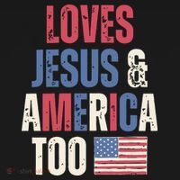 Loves Jesus & America Too Funny 4th Of July Women's Tank Top thumb 5