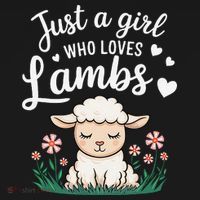 Lamb Just A Girl Who Loves Lambs Cute Animals Lover Polo thumb 3