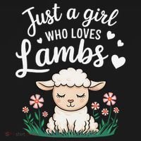 Lamb Just A Girl Who Loves Lambs Cute Animals Lover Kids Hoodie thumb 5