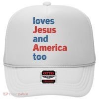 Loves Jesus And America Too Hat thumb 0