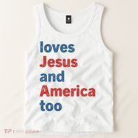 Loves Jesus And America Too Tank Top thumb 2