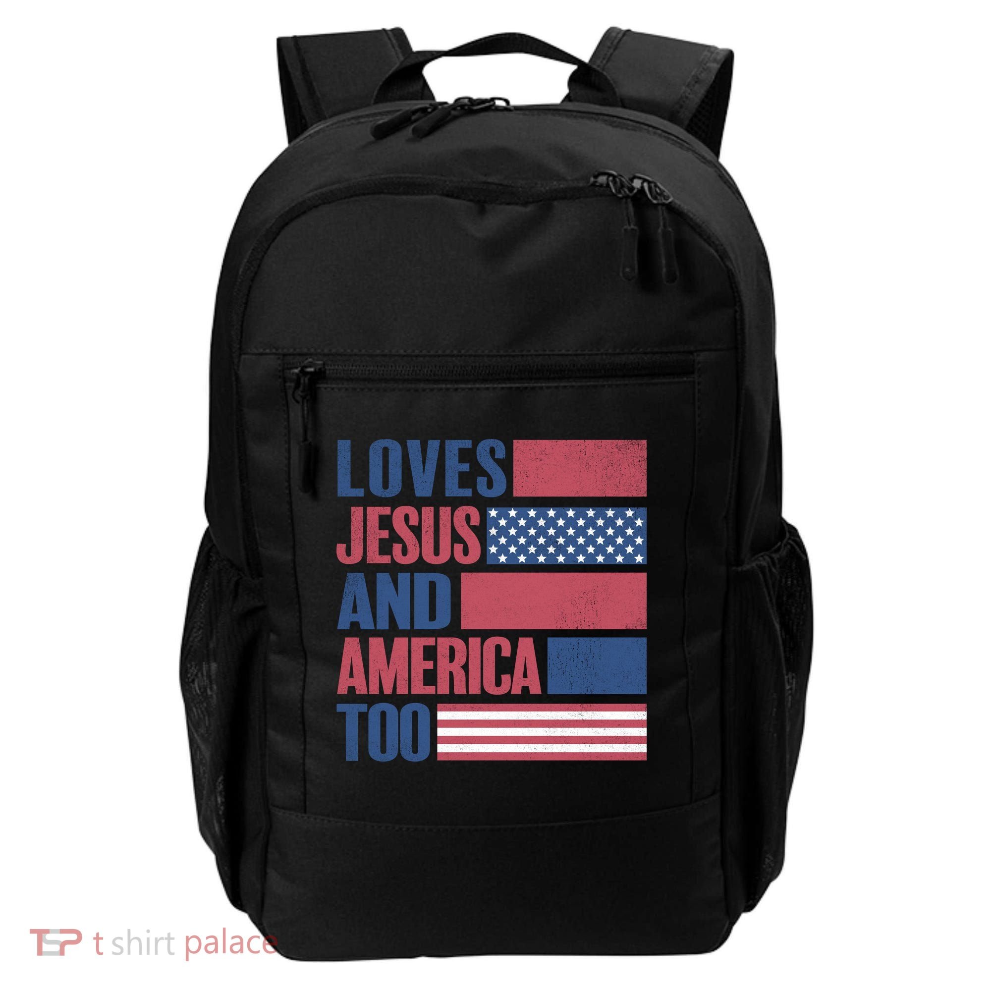 Love Jesus America Too Backpack