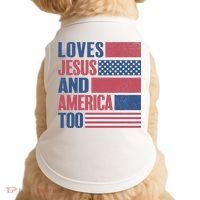 Love Jesus America Too Doggie Tank thumb 0