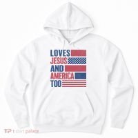 Love Jesus America Too Hoodie thumb 0