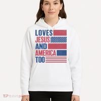 Love Jesus America Too Hoodie thumb 5