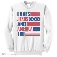 Love Jesus America Too Sweatshirt thumb 0