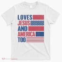 Love Jesus America Too T-Shirt thumb 0