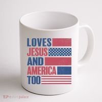 Love Jesus America Too Coffee Mug thumb 1