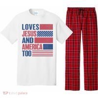 Love Jesus America Too Pajama Set thumb 0